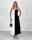 VESTIDO AURORA P&B